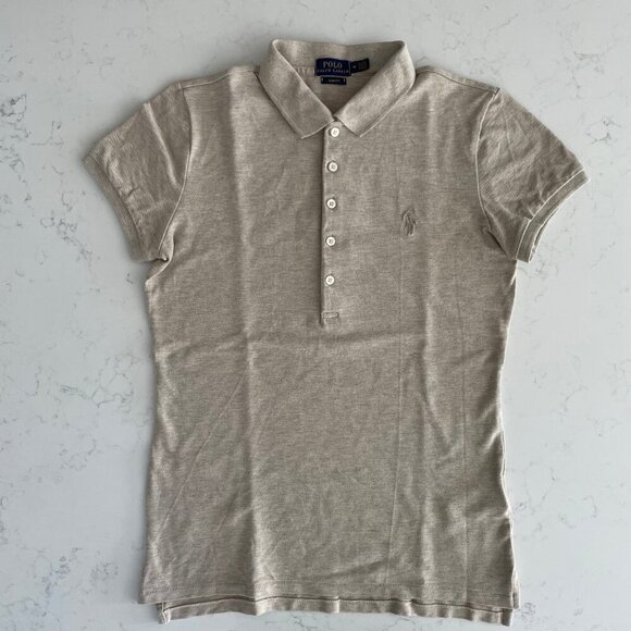 Polo by Ralph Lauren Women's Beige Polo Shirt - Picture 11 of 11